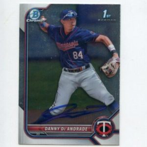 DANNY DE ANDRADE SIGNED 2022 BOWMAN CHROME CARD AUTO