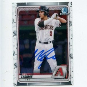 ALEK THOMAS SIGNED 2020 BOWMAN CHROME DRAFT CARD AUTO