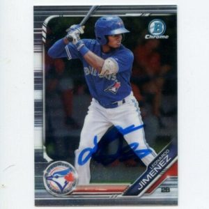 LEO LEONARDO JIMENEZ SIGNED 2019 BOWMAN CHROME DRAFT CARD AUTO