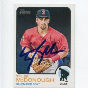 TYLER MCDONOUGH SIGNED 2022 TOPPS HERITAGE MINOR LEAGUE BASEBALL CARD AUTO
