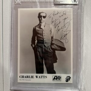 Vintage Charlie Watts Signed Autographed Photo JSA Beckett Rolling Stones