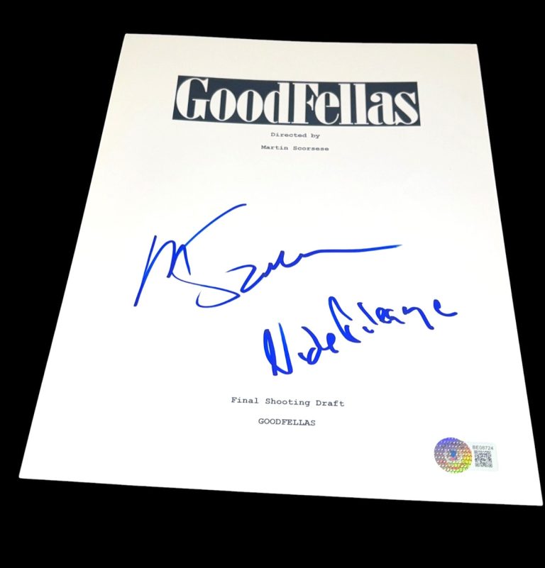 MARTIN SCORSESE SIGNED AUTOGRAPH MOVIE SCRIPT GOODFELLAS BECKETT BAS COA X1