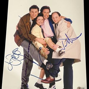 SEINFELD CAST SIGNED AUTOGRAPH 11x14 PHOTO SEINFELD RICHARDS DREYFUS BECKETT BAS