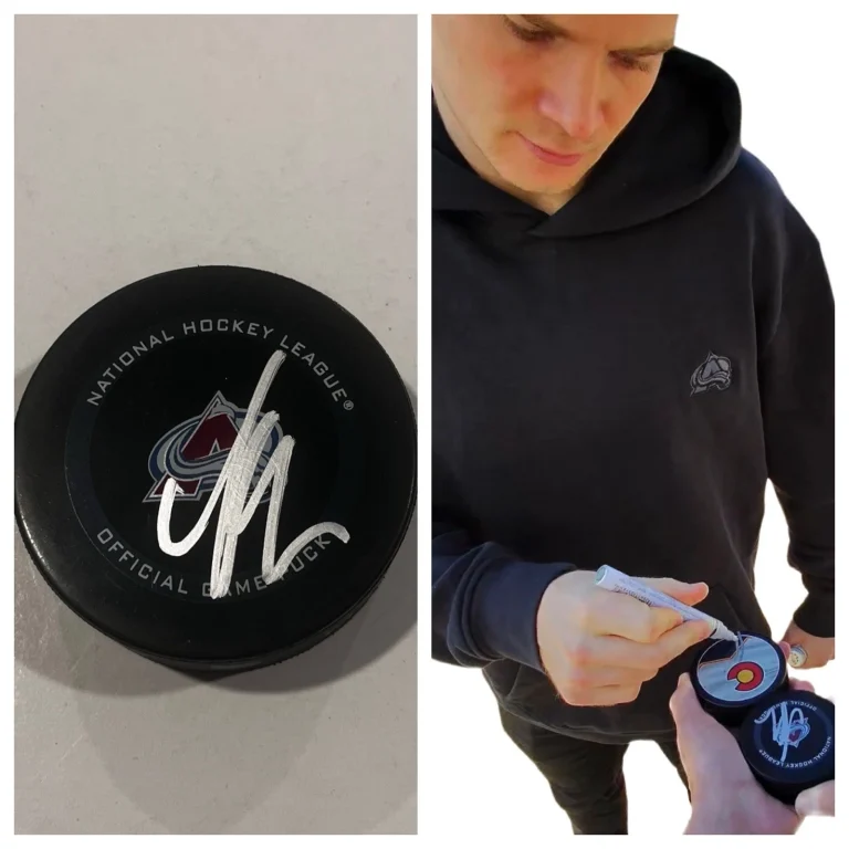ARTTURI LEHKONEN SIGNED COLORADO AVALANCHE GAME HOCKEY PUCK W/ CASE COA