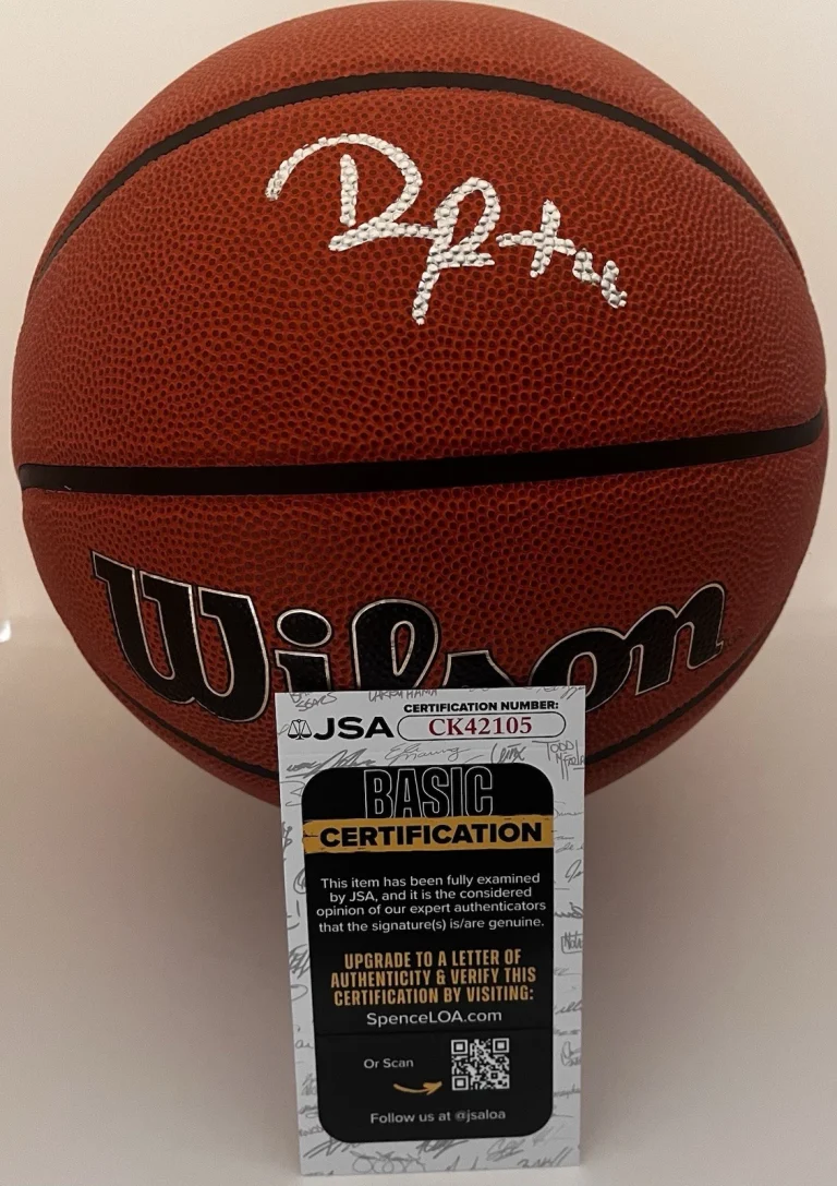 DARRYN PETERSON SIGNED WILSON NBA BASKETBALL KANSAS JAYHAWKS JSA COA