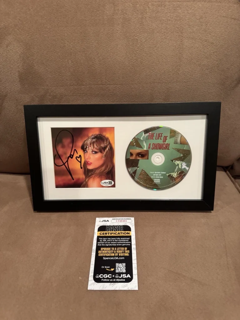 Taylor Swift Life of a Showgirl Signed Autographed CD Insert JSA