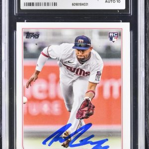 ROYCE LEWIS SIGNED 2022 TOPPS UPDATE ROOKIE CARD #US105 CGC 8.5 JSA 10 AUTO