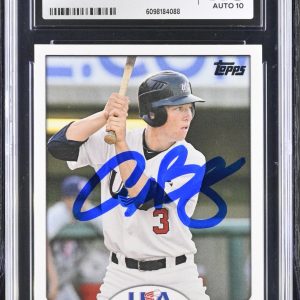 ALEX BREGMAN SIGNED 2011 TOPPS USA BASEBALL CARD #USA-44 CGC AU JSA 10 AUTO