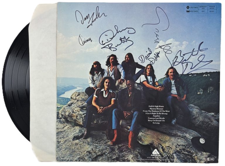 Allman Brothers Signed Album Gregg Allman Betts Trucks Jaimoe +2 Beckett BAS