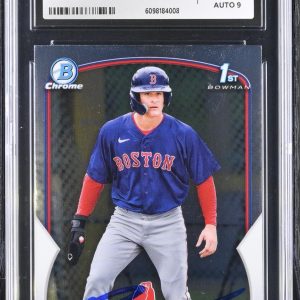 ROMAN ANTHONY SIGNED 2023 BOWMAN CHROME ROOKIE CARD #BCP-71 CGC 8.5 JSA 9 AUTO