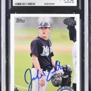 JT REALMUTO SIGNED 2011 TOPPS PRO DEBUT ROOKIE CARD #164 CGC AU JSA 10 AUTO