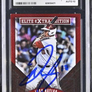 JOSH NAYLOR SIGNED 2015 PANINI ELITE EXTRA ROOKIE CARD #13 CGC AU JSA 10 AUTO