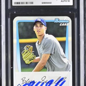 BLAKE SNELL SIGNED 2011 BOWMAN DRAFT ROOKIE CARD #BDPP52 CGC AU JSA 10 AUTO