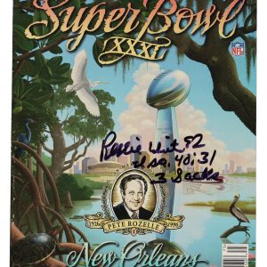 Reggie White Signed 3 Sacks Inscribed Super Bowl XXXI Program Packers JSA