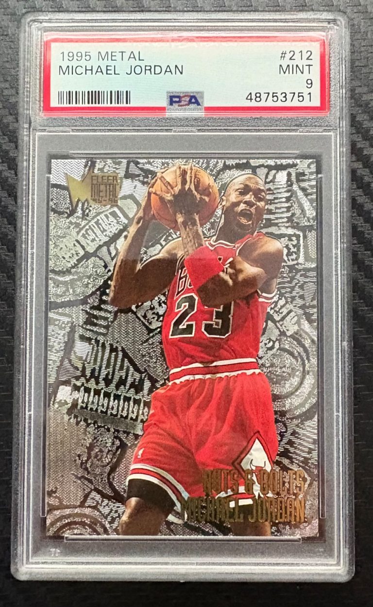 1995 Fleer Metal #212 Nuts & Bolts Michael Jordan PSA 9