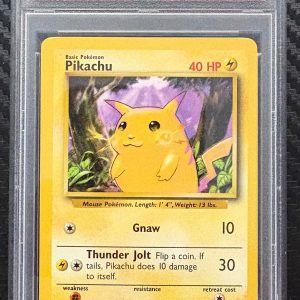 1999 Pokemon Base Set Yellow Cheeks #58 Pikachu PSA 8
