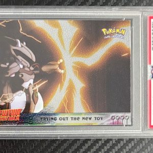 1999 Pokemon Topps Movie Edition #7 Trying Out New Toy Foil PSA 9