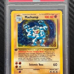 1999 Pokemon 1st Edition Machamp #8 PSA 5