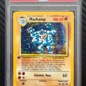 1999 Pokemon 1st Edition Machamp #8 PSA 4