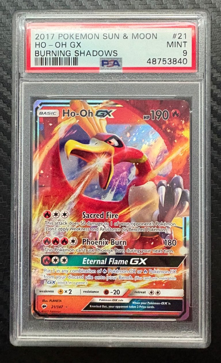 2017 POKEMON BURNING SHADOWS #21 HO OH GX PSA 9 COLLECTIBLE MEMORABILIA