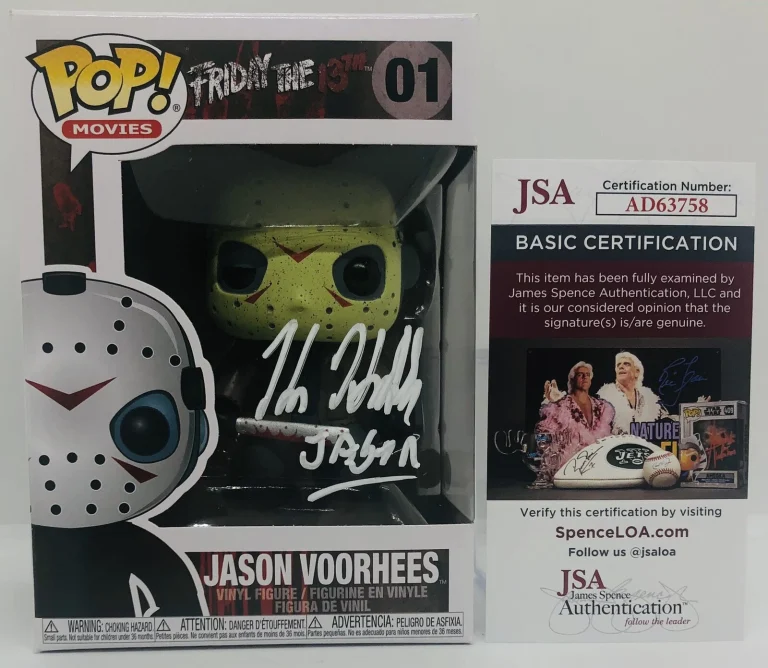 KANE HODDER SIGNED JASON VOORHEES POP FUNKO FIGURE FRIDAY THE 13TH JSA COA