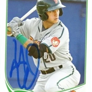 ALBERT ALMORA SIGNED 2013 TOPPS DEBUT ROOKIE CARD CHICAGO CUBS AUTO B