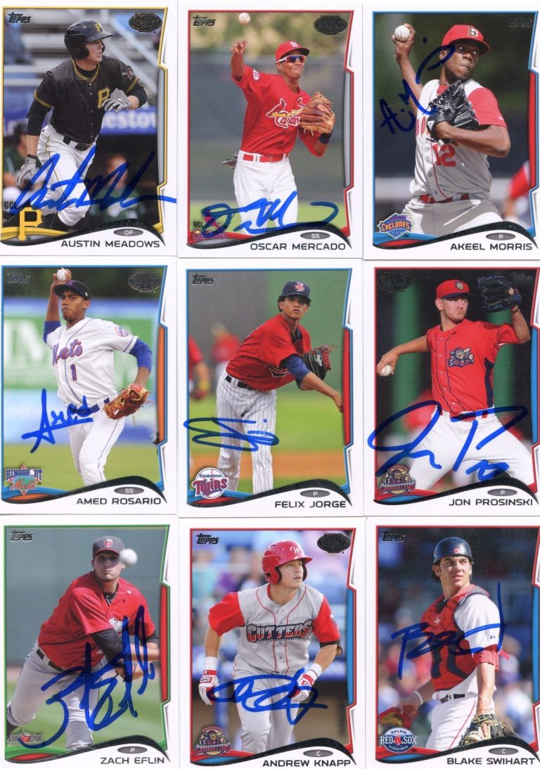 Blake Swihart signed 2014 Topps Pro Debut Rookie card RC auto