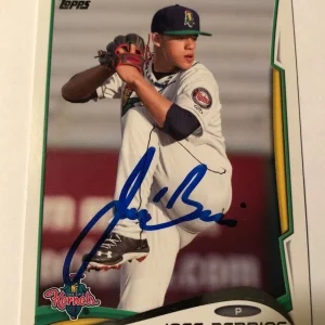 JOSE BERRIOS SIGNED 2014 TOPPS PRO DEBUT PROSPECT ROOKIE CARD AUTO
