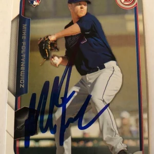 MIKE FOLTYNEWICZ SIGNED 2015 BOWMAN ROOKIE CARD AUTO
