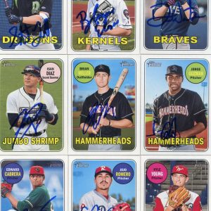 JOJO ROMERO SIGNED 2018 TOPPS HERITAGE MINORS ROOKIE CARD AUTO