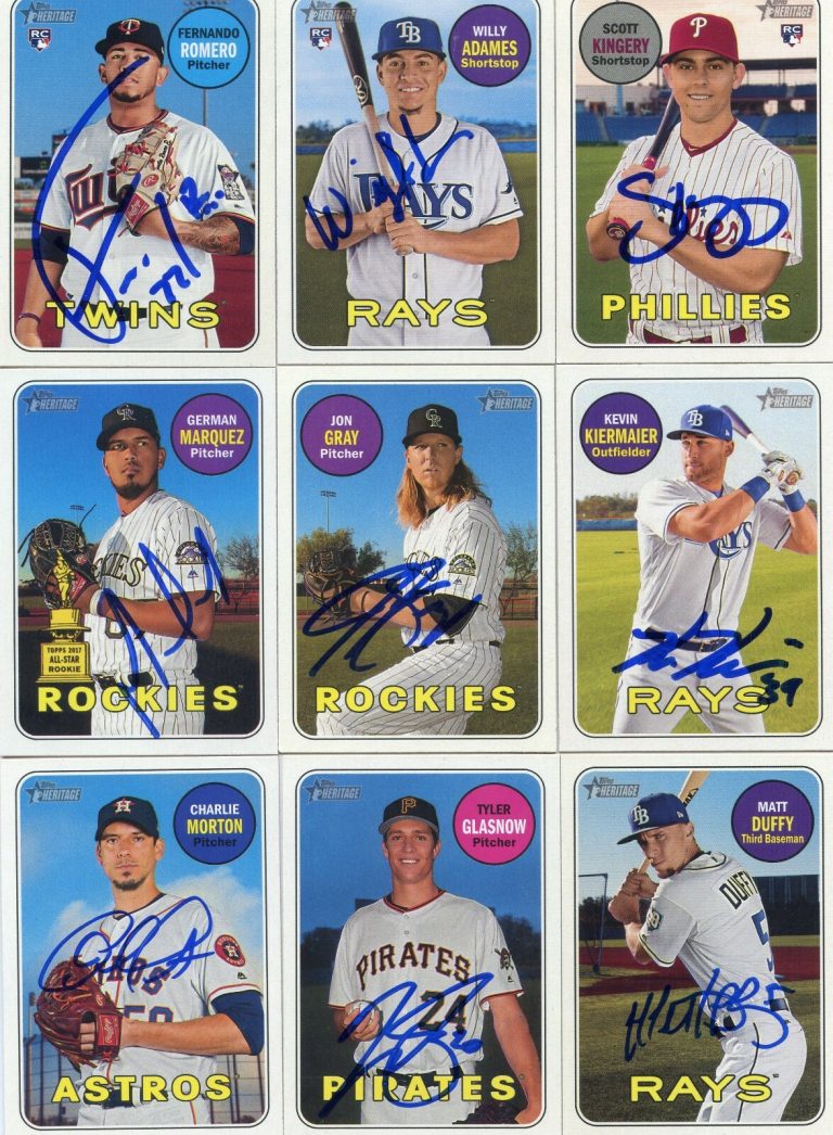 FERNANDO ROMERO SIGNED 2018 TOPPS HERITAGE ROOKIE CARD AUTO