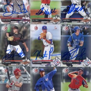 ADAM HASELEY SIGNED 2017 BOWMAN DRAFT PROSPECT ROOKIE CARD AUTO