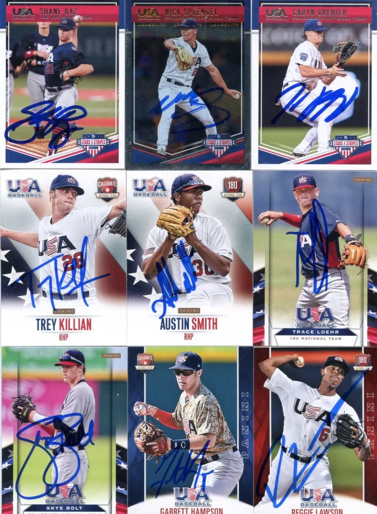 GARRETT HAMPSON SIGNED 2015 PANINI USA BASEBALL PROSPECT ROOKIE CARD AUTO