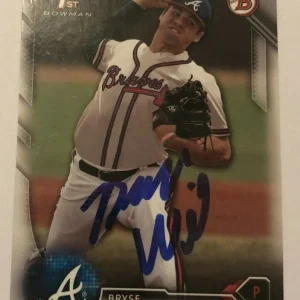BRYSE WILSON SIGNED 2016 BOWMAN DRAFT ROOKIE CARD AUTO