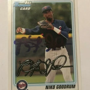NIKO GOODRUM SIGNED 2010 BOWMAN DRAFT PROSPECT ROOKIE CARD AUTO