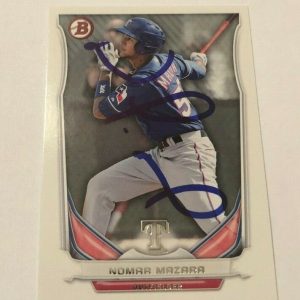 NOMAR MAZARA SIGNED 2014 BOWMAN PROSPECT ROOKIE CARD AUTO