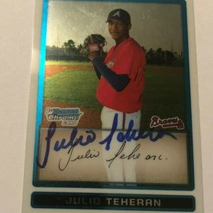 JULIO TEHERAN SIGNED 2009 BOWMAN CHROME PROSPECT ROOKIE CARD AUTO
