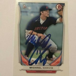 MICHAEL CHAVIS SIGNED 2014 BOWMAN DRAFT ROOKIE CARD AUTO