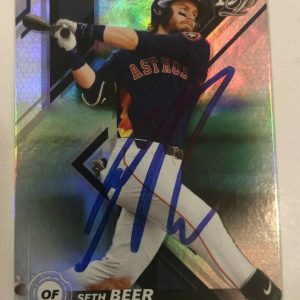SETH BEER SIGNED 2019 BOWMAN PLATINUM PROSPECT ROOKIE CARD AUTO