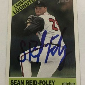 SEAN REID-FOLEY SIGNED 2015 TOPPS HERITAGE MINORS PROSPECT ROOKIE CARD AUTO
