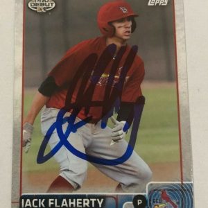 JACK FLAHERTY SIGNED 2015 TOPPS PRO DEBUT PROSPECT ROOKIE CARD AUTO