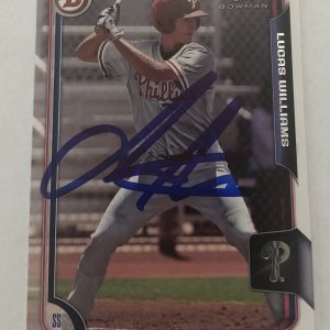 LUCAS WILLIAMS SIGNED 2015 BOWMAN DRAFT PROSPECT ROOKIE CARD PHILLIES  LUKE AUTO