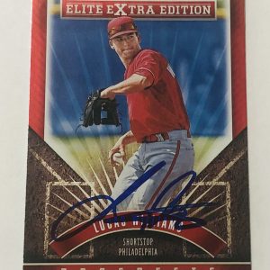 LUCAS WILLIAMS SIGNED 2015 ELITE EXTRA PROSPECT ROOKIE CARD PHILLIES  LUKE AUTO