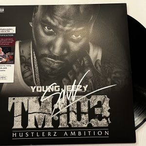 YOUNG JEEZY SIGNED TM:103 HUSTLERZ AMBITION LP VINYL RECORD ALBUM JSA COA