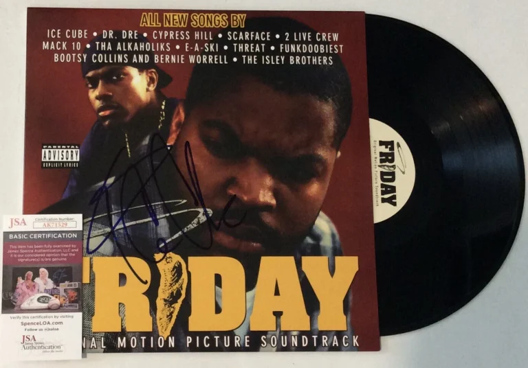ICE CUBE SIGNED FRIDAY MOVIE ORIGINAL SOUNDTRACK VINYL LP RECORD ALBUM JSA COA
