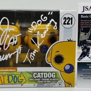 TOM KENNY JIM CUMMINGS SIGNED CATDOG POP FUNKO FIGURE CARTOON CAT DOG JSA COA