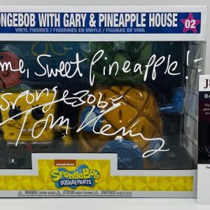 TOM KENNY SIGNED SPONGEBOB PINEAPPLE HOUSE POP FUNKO TOWN FIGURE JSA COA