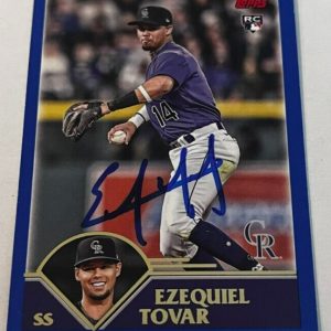 EZEQUIEL TOVAR SIGNED 2023 TOPPS ARCHIVES BASEBALL CARD AUTO