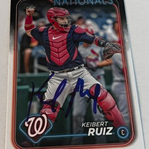 KEIBERT RUIZ SIGNED 2024 TOPPS BASEBALL CARD AUTO