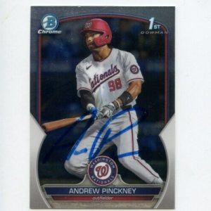 ANDREW PINCKNEY SIGNED 2023 BOWMAN CHROME DRAFT CARD AUTO